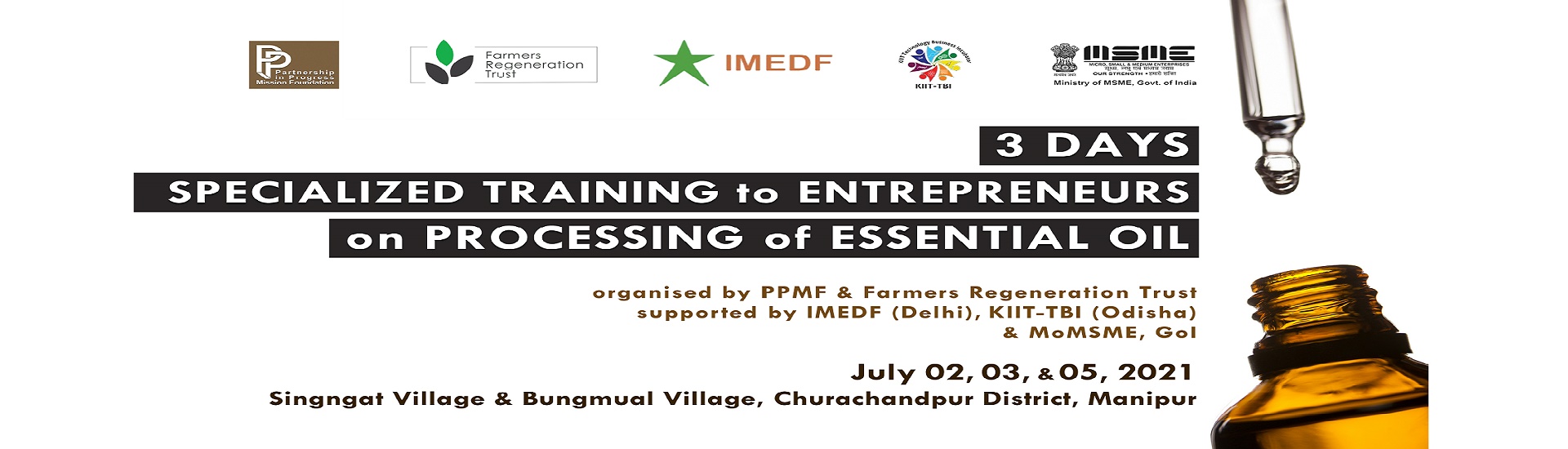 Specialised Training on Processing of Essential Oils